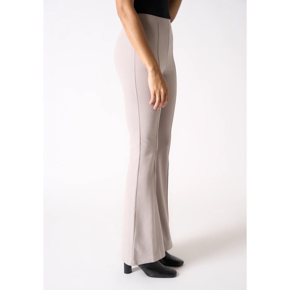 Sablyn Bailey Flare Leggings Pants in Flax Beige - Picture 3 of 10